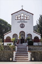 Church in Eleousa, Rhodes, Dodecanese archipelago, Greek islands, Greece, Europe