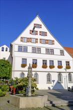 St Augustine's Fountain, Riedlingen, Swabian Alb, Upper Danube, Upper Swabia, Swabia,