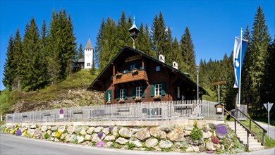 Forest school, Alpl near Krieglach, Waldheimat, panoramic view, Styria, Austria, Europe