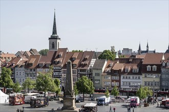 Marketplace, Erfurt, Thuringia, Germany, Europe