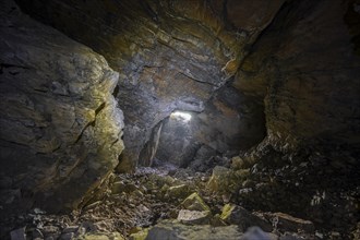 Obstans ice cave in Alta Pusteria, Carnic Alps, East Tyrol, Austria, Europe