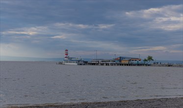 Lighthouse, Podersdorf, Lake Neusiedl, Lake, jetty, Austria, Europe