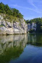 Danube Gorge, Weltenburger Enge, Gorge, Upper Jura, Weltenburg, Kelheim on the Danube, Lower