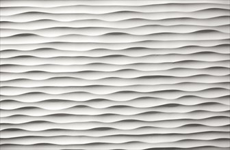 Abstract wavy texture in white that repeats and creates a modern 3D effect