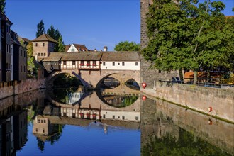 Hangman's Bridge, an der Pegnitz, Nuremberg, Middle Franconia, Franconia, Bavaria, Germany, Europe