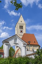 St Stephan's Cemetery Church, Irsee, Swabia, Bavaria, Germany, Europe