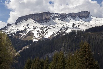 Hoher Ifen, snow-covered, Kleinwalsertal, Vorarlberg, Austria, Europe
