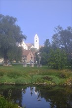 Danube in Riedlingen, Swabian Alb, Upper Danube, Upper Swabia, Swabia, Baden-Wuerttemberg, Germany,