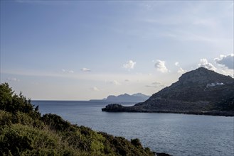 Coastal landscape, Rhodes, Dodecanese archipelago, Greek islands, Greece, Europe