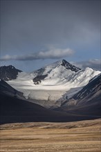 Glaciated and snow-covered peaks, Kumtor Glacier, Ak Shyrak Mountains, near the Kumtor Gold Mine,