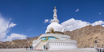 Shanti Stupa in Leh, Ladakh, Jammu and Kashmir, India, Asia