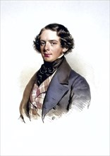 August Bluehdorn (1805-1859), Jurist, Historical, digitally restored reproduction from a 19th