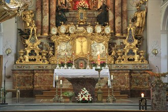 Parish church of St Virgil and St Catherine, Rattenberg, Tyrol, Austria, Europe