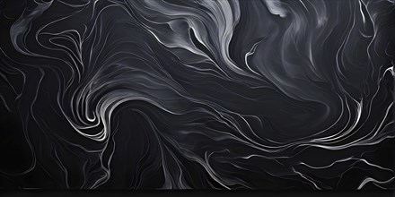 Marble textured grey chalkboard as illustration background, AI generated