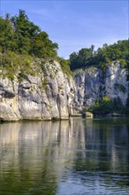 Danube Gorge, Weltenburger Enge, Gorge, Upper Jura, Weltenburg, Kelheim on the Danube, Lower