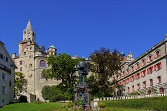 Karl Anton Prince of Hohenzollern Sigmaringen, in front of the Hohenzollern Palace, Sigmaringen