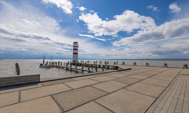 Lighthouse, Podersdorf, Lake Neusiedl, Lake, jetty, Austria, Europe