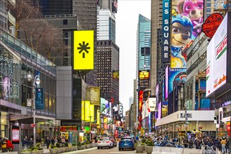 Neon signs in Times Square, Manhattan, New York City