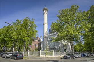 Minaret, Mosque, Brienner Strasse, Wilmersdorf, Berlin, Germany, Europe