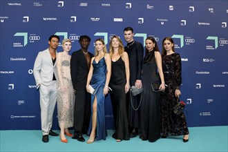 The GNTM candidates 2024 Dominik, Lea, Yusupha, Jana, Frieder, Stella Maria, Sara and Nuri at the