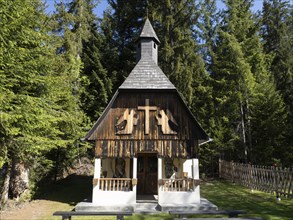 Schacherbauer Chapel, near St. Jakob im Walde, Styria, Austria, Europe