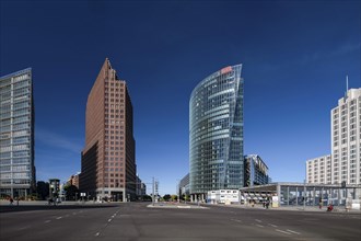 Potsdamer Platz, skyscrapers, Renzo Piano 11, Kollhoff Tower, railway tower, Sony Center, Beisheim