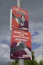 Die Linke, Election poster for the 2024 European elections, Berlin, Germany, Europe