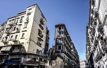 Houses in the historic centre of Naples, 02.05.2024., Naples, Italy, Europe