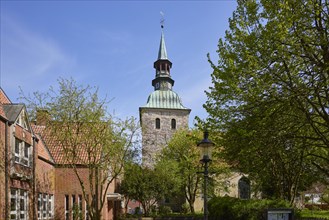 St Christopher's Church in Friedrichstadt, North Friesland district, Schleswig-Holstein, Germany,