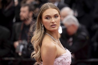 Cannes, France, 14 May 2024: Romee Strijd during the opening of the 77th Cannes International Film