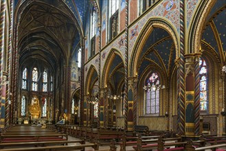 Interior view, Basilica of St Mary, Basilica of St Mary, place of pilgrimage, Kevelaer, Lower