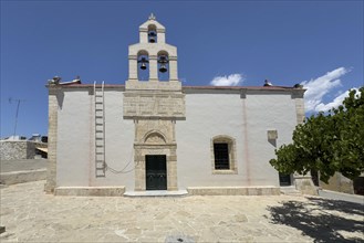 Christian Greek Orthodox Church Isodia tis Theotokou in Vori Village church with double apse, Vori,