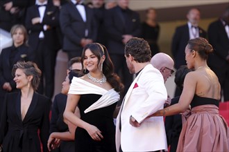 Cannes, France, 17.5.2024: Selena Gomez, Edgar Ramirez and Zoe Saldana at the premiere of Emilia