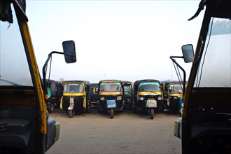 Auto rickshaws, Puri, India, Asia