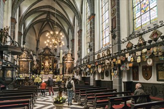Interior view, candle chapel, place of pilgrimage, Kevelaer, Lower Rhine, North Rhine-Westphalia,