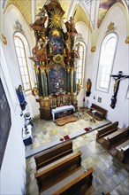 St Stephan's Cemetery Church, Irsee, Swabia, Bavaria, Germany, Europe