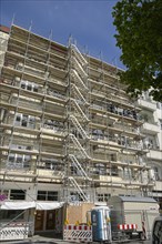 Scaffolding, Happy go lucky Hostel, Stuttgarter Platz, Charlottenburg, Berlin, Germany, Europe