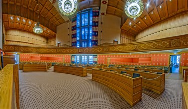 Oslo City Hall Interior Panorama Oslo Norway