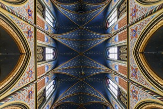 Interior view, Basilica of St Mary, Basilica of St Mary, place of pilgrimage, Kevelaer, Lower