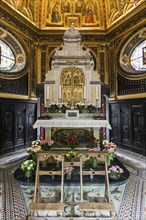Interior view, Chapel of Mercy, place of pilgrimage, Kevelaer, Lower Rhine, North Rhine-Westphalia,