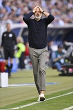 Coach Pellegrino Matarazzo TSG 1899 Hoffenheim engaged on the sidelines, gesture, gesture,