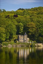 Seeschloesschen, also known as Funkenburg or Villa Niedernhofen, north shore, Hengsteysee,