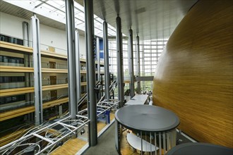 Staircase, interior view, European Parliament, 1 All. du Printemps, Strasbourg, Departement