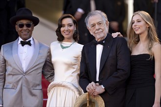 Cannes, France, 16.5.2024: Giancarlo Esposito, Aubrey Plaza, Francis Ford Coppola and Romy Croquet