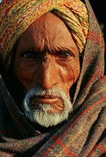 Portrait of a traditional muslim man, India, Asia