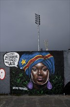 Germany, Berlin, 21.04.2024, Sunday afternoon in Mauerpark, Painting (Spray_Art) by Eme