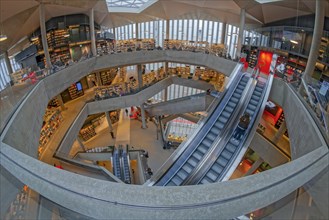 Library Deichman Panorama Interior Oslo Norway