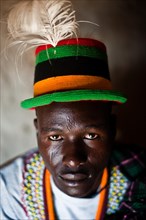 Portrait of a young man from the Turkana tribe, Kenya, Africa