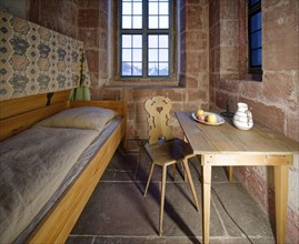 Servants' living and sleeping quarters, Schwetzingen Palace, interior view, Schwetzingen,