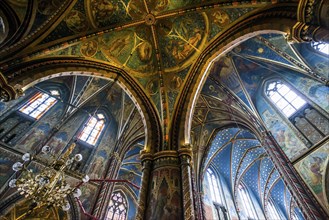 Interior view, Basilica of St Mary, Basilica of St Mary, place of pilgrimage, Kevelaer, Lower